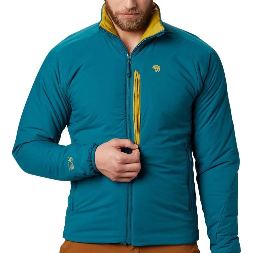 Mountain Hardware KOR STRATA Men’s Teal and Yellow Jacket XL